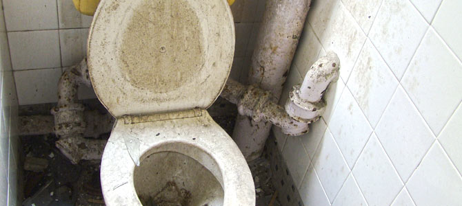 broknen toilet flush problem
